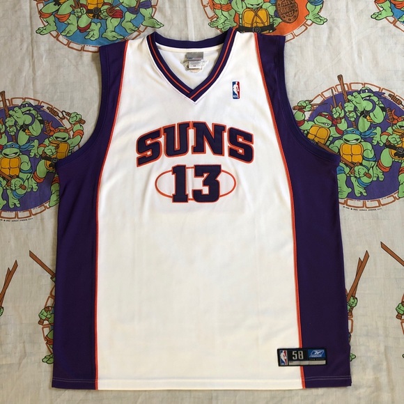 Vintage Reebok Official Phoenix Suns #13 Steve Nash Jersey Size 58 - Picture 1 of 11
